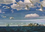 Arkady Rylov In the Blue Expanse Spain oil painting artist